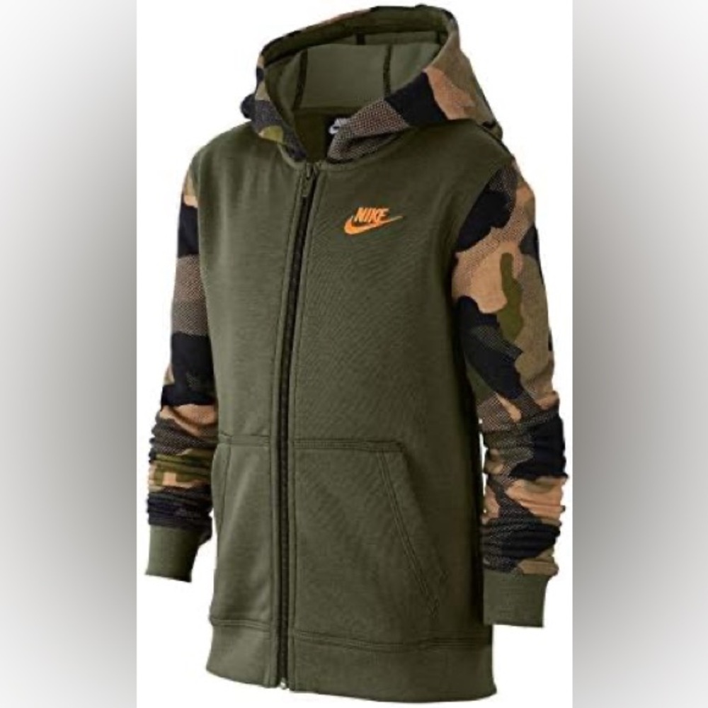 Nike Kids Camo Zip-Up Jacket